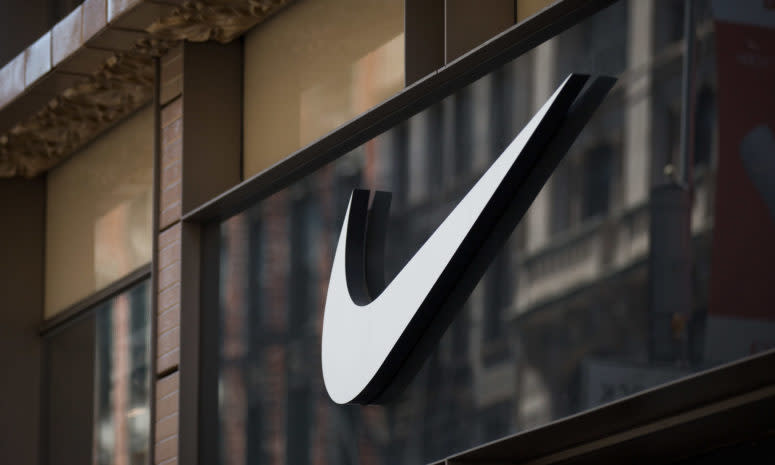 A general view of the Nike logo.