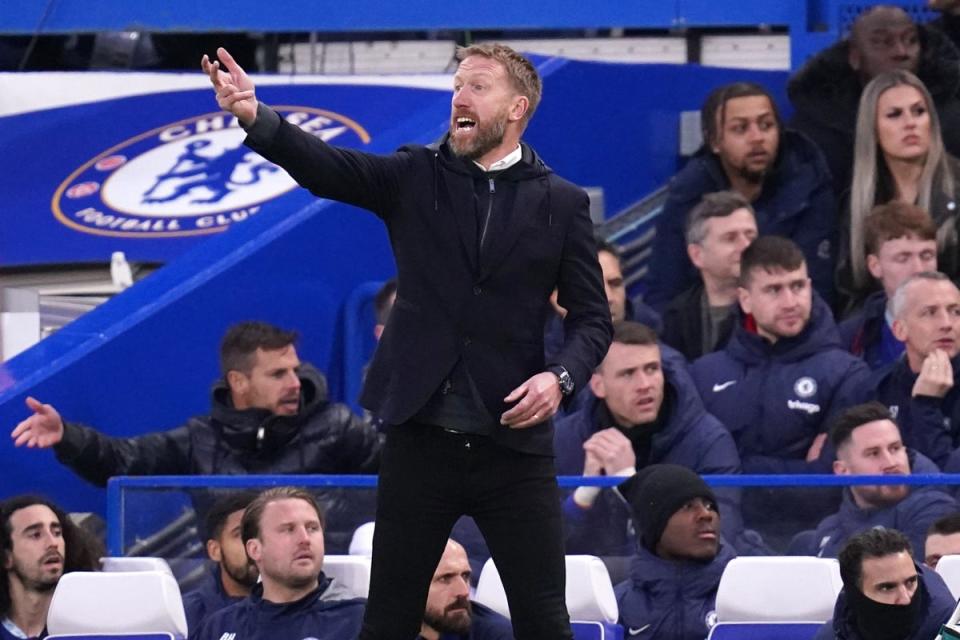 Graham Potter was subjected to boos from Chelsea fans after the defeat to Aston Villa (John Walton/PA) (PA Wire)