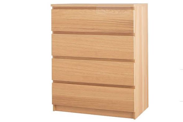 The Malm chest of drawers.