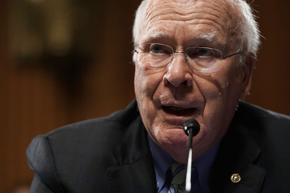 Patrick Leahy, a former senator, said the US is violating its own law by sending aid to Israel (Getty Images)