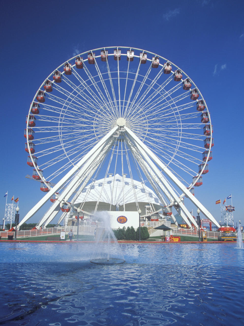 <p>Chicago welcomed the very first Ferris wheel at the World's Columbian Exposition of 1893, and its own giant wheel recently got a makeover, replacing small red boxes with enclosed pods just before the COVID-19 pandemic hit.</p>