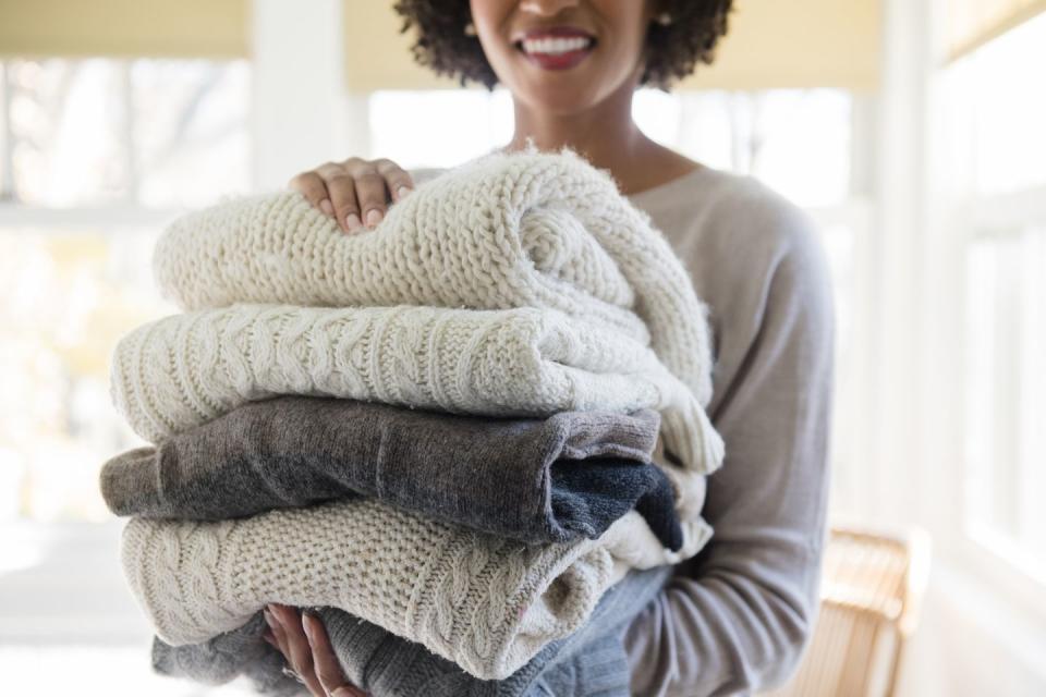 <p>From old clothing to toys, have a good declutter and organise your home. Not only will you have more space in your home and attic, but if you donate your items to charity someone else might benefit from items you no longer need. </p><p><strong>READ MORE</strong>: <a href="https://www.housebeautiful.com/uk/lifestyle/storage/g31213380/storage-baskets/" rel="nofollow noopener" target="_blank" data-ylk="slk:20 storage baskets for an organised home;elm:context_link;itc:0;sec:content-canvas" class="link ">20 storage baskets for an organised home</a></p>