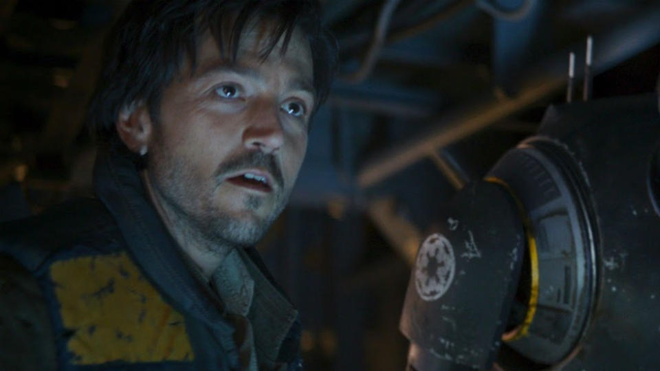 Diego Luna as Cassian Andor in 'Rogue One: A Star Wars Story'. (Credit: Lucasfilm/Disney)