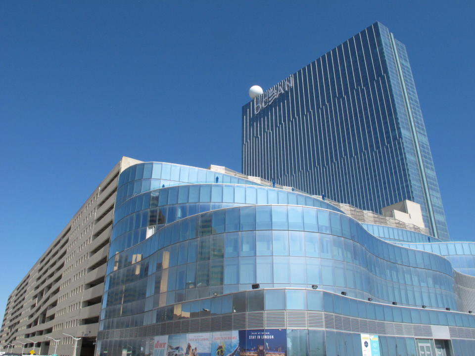 This Oct. 1, 2020 photo shows the exterior of the Ocean Casino Resort in Atlantic City, N.J. Figures released by New Jersey gambling regulators on April 9, 2021, showed that Ocean was the only Atlantic City casino to increase its gross operating profit in 2020, earning $21.8 million, up from $6.7 million in 2019. (AP Photo/Wayne Parry)