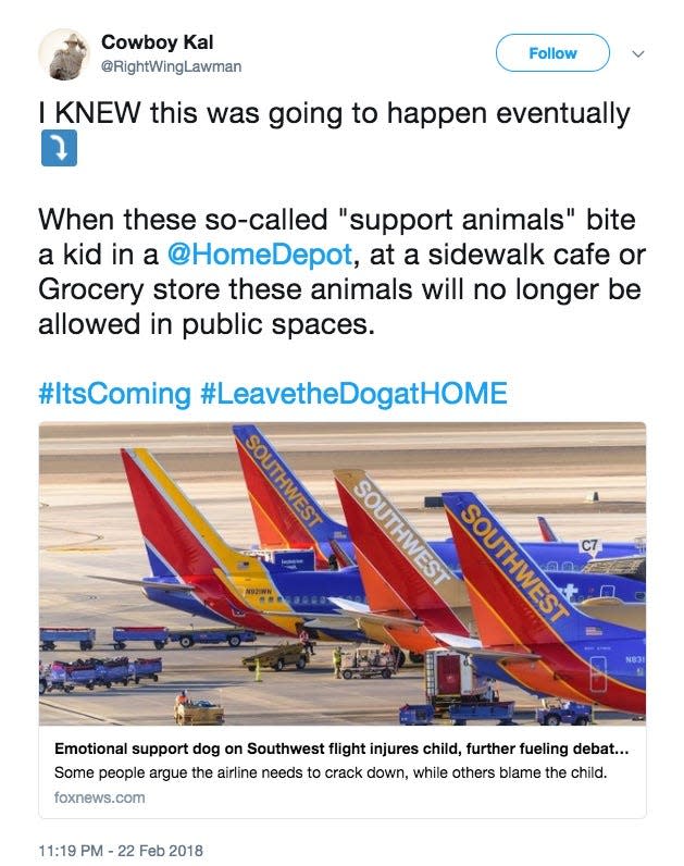 southwest dog twitter