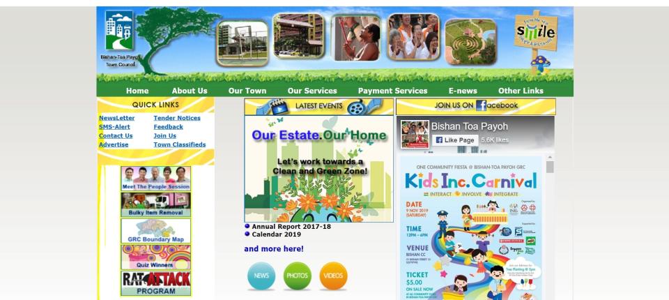 Adobe Player is enabled. Screenshot: Bishan Toa-Payoh Town Council website