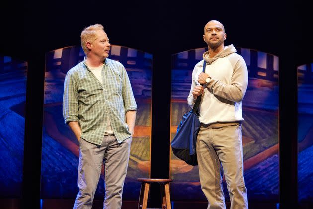 Williams (right), with co-star Jesse Tyler Ferguson, received a Tony nomination for his performance in Broadway's 