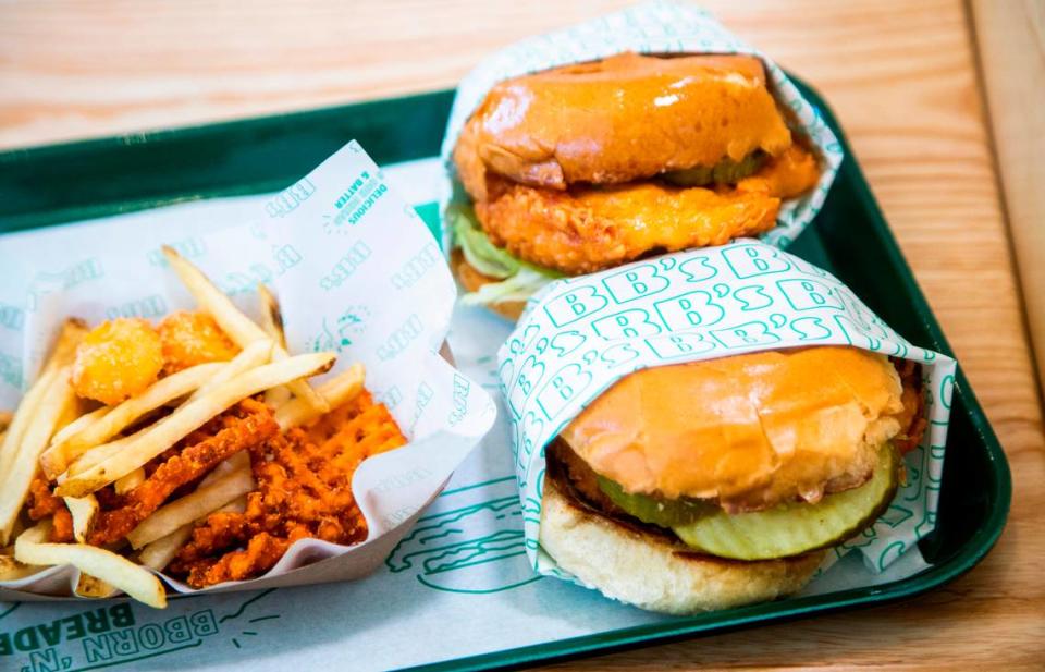 BB’s Crispy Chicken, Ashley Christensen’s new fast casual chicken sandwich restaurant, will open Saturday, October 30, 2021 in Raleigh’s Midtown East development.