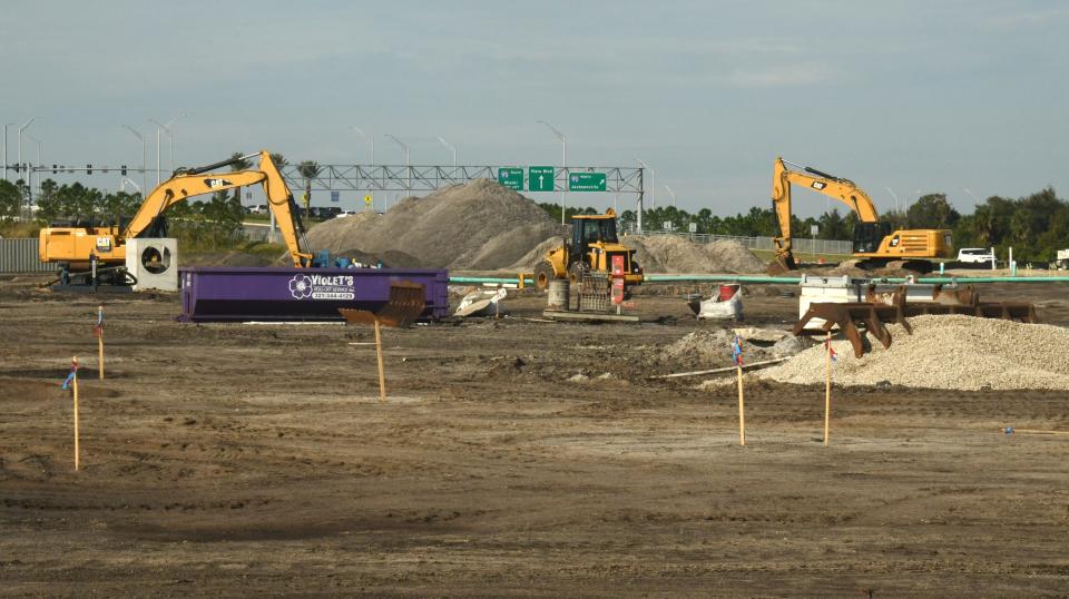 Land has been cleared at the site of The Crossings at Viera, a retail development off Viera Boulevard that will include a Whole Foods Market and The Home Depot, plus other shops and restaurants.