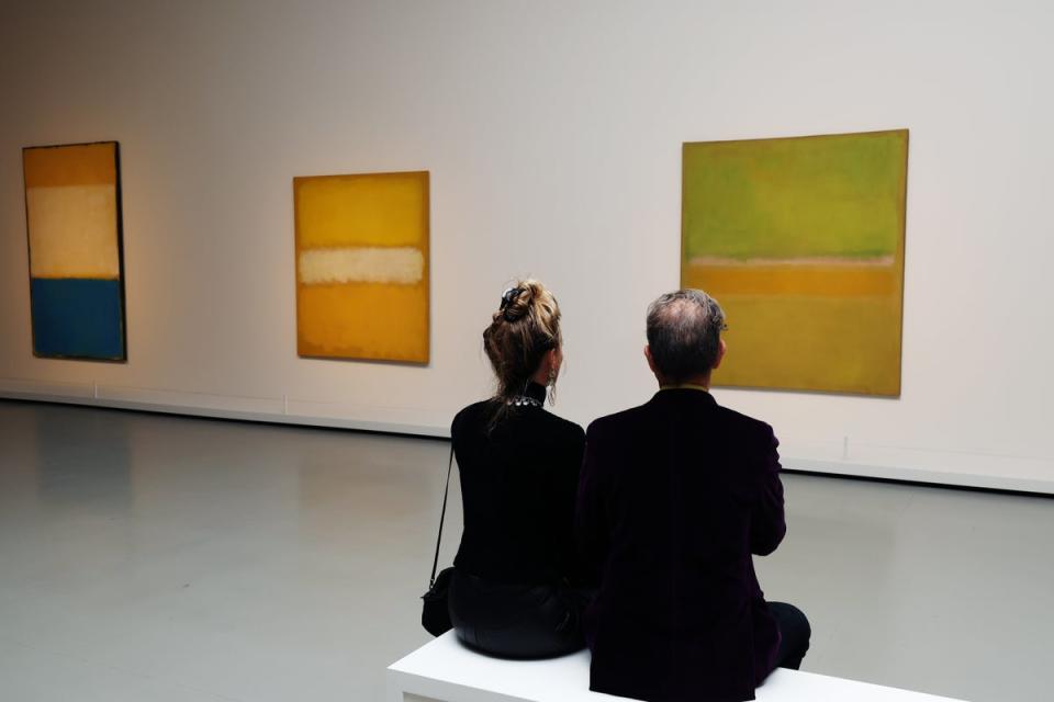 General view during the Mark Rothko’s Retrospective : Opening Night at La Fondation Louis Vuitton on 17 October, 2023 (Getty Images)
