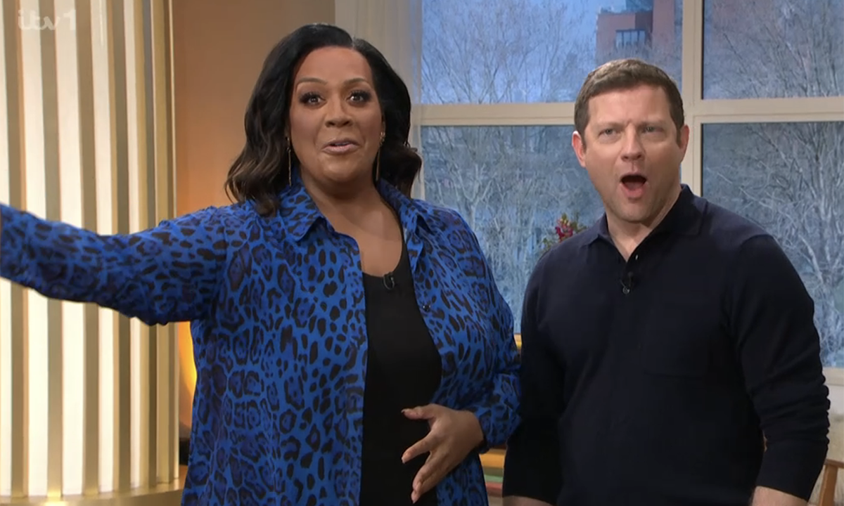 Alison Hammond and Dermot O'Leary reacted to the This Morning hosts news. (ITV screengrab)