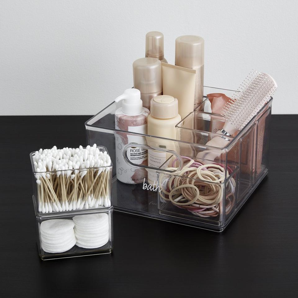 <p><strong>The Home Edit</strong></p><p>containerstore.com</p><p><strong>$7.99</strong></p><p><a href="https://go.redirectingat.com?id=74968X1596630&url=https%3A%2F%2Fwww.containerstore.com%2Fcategory%2FtheHomeEditExclusiveCollection%3FproductId%3D11010522&sref=https%3A%2F%2Fwww.countryliving.com%2Fhome-maintenance%2Forganization%2Fg34032194%2Fthe-home-edit-organizers%2F" rel="nofollow noopener" target="_blank" data-ylk="slk:Shop Now;elm:context_link;itc:0;sec:content-canvas" class="link ">Shop Now</a></p><p>Clea and Joanna made sure these organizers fit perfectly within the line's drawers, so no precious space is wasted.</p>