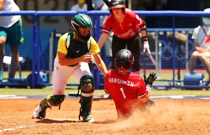 Softball - Women - Opening Round - Australia v Canada