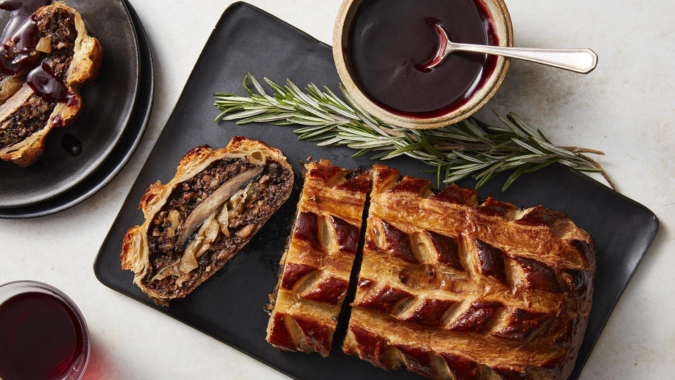 Vegetarian Mushroom Wellington. / Credit: Christopher Testani for The New York Times. Food Stylist: Simon Andrews.