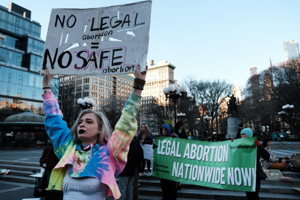 Abortion rights protestor. Photo by Spencer Platt/Getty Images