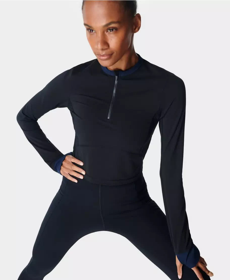 Power Half Zip Workout Top. Image via Sweaty Betty.