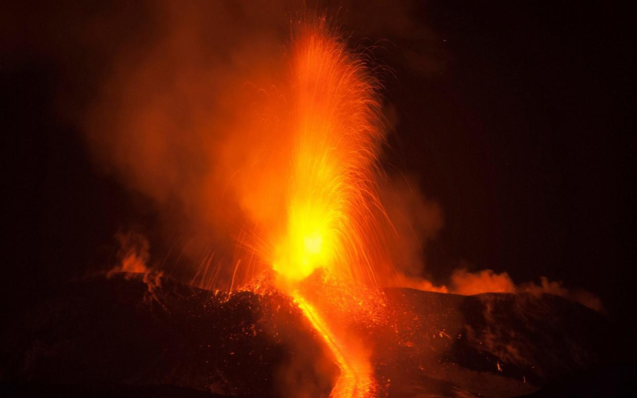 Mount Etna id slowly 'sliding towards the Mediterranean Sea', experts have warned - AP