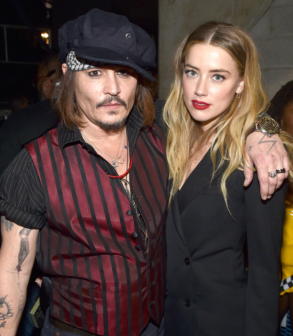 Johnny Depp’s latest love, wife of one year Amber Heard, has filed for divorce from the star just 15 months after their February 2015 walk down the aisle. Judging by the long list of ladies that Depp romanced before Heard, don’t expect the Alice Through the Looking Glass actor to be alone for long. (Photo: Getty Images)