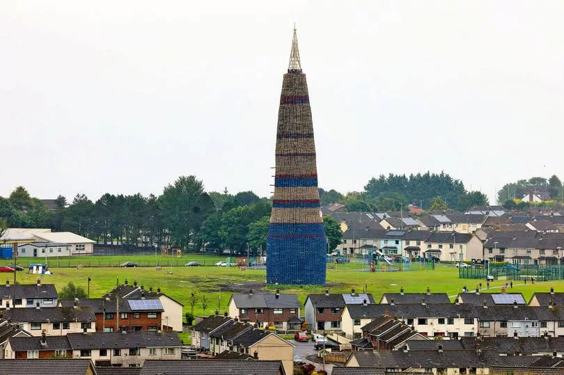 Eleventh Night bonfire in Craigyhill, Larne.