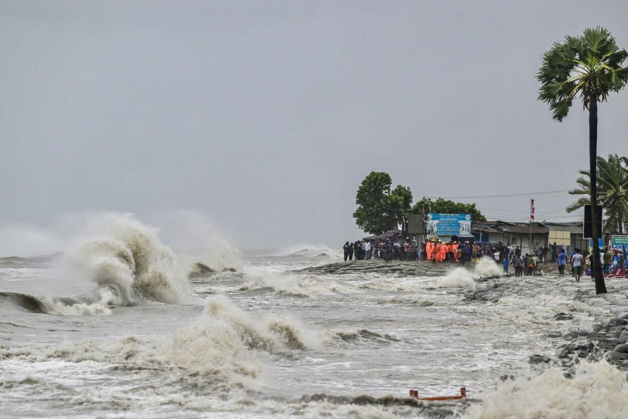 Photo prise à Kuakata le 26 mai 2024, avant que le cyclone Remal n’atteigne le Bangladesh.