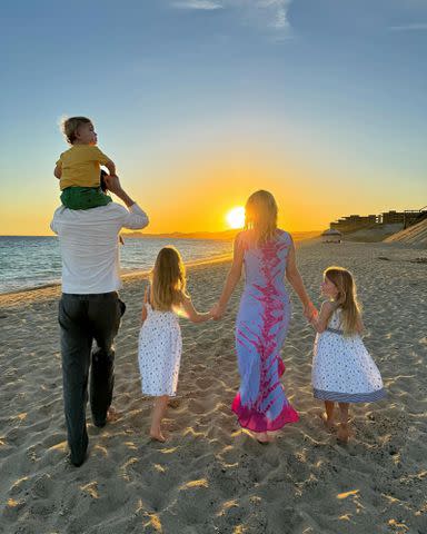 <p>Nicky Hilton instagram</p> Nicky Hilton and James Rothschild with their kids in Cabo San Lucas.