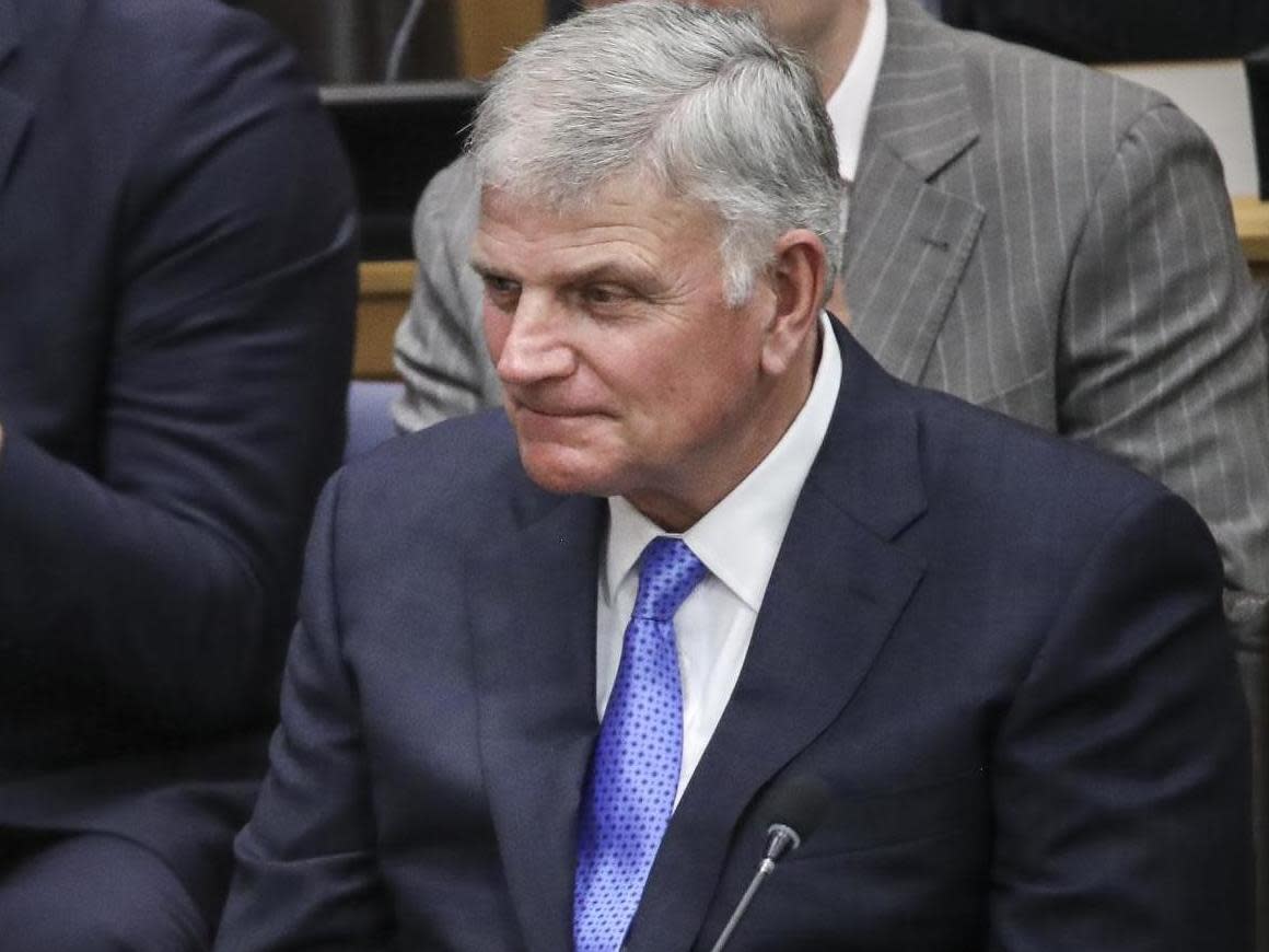 Christian evangelist Franklin Graham attends a meeting on religious freedom at U.N. headquarters on 23 September, 2019 in New York City: (Getty Images)