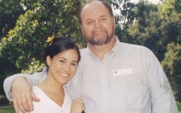 Thomas Markle and Meghan - Pix supplied as a technical service by Tim Stewart News Limited 07932745508. No copyright inferred o