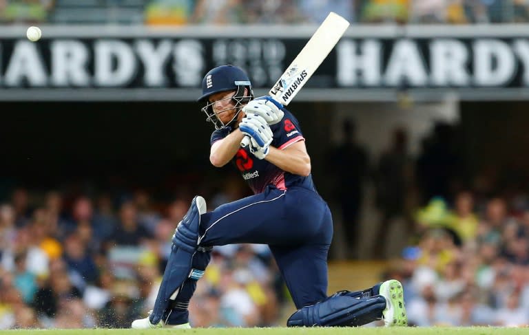 Jonny Bairstow (60, pictured) and Alex Hales (57) put on a 117-run second wicket partnership