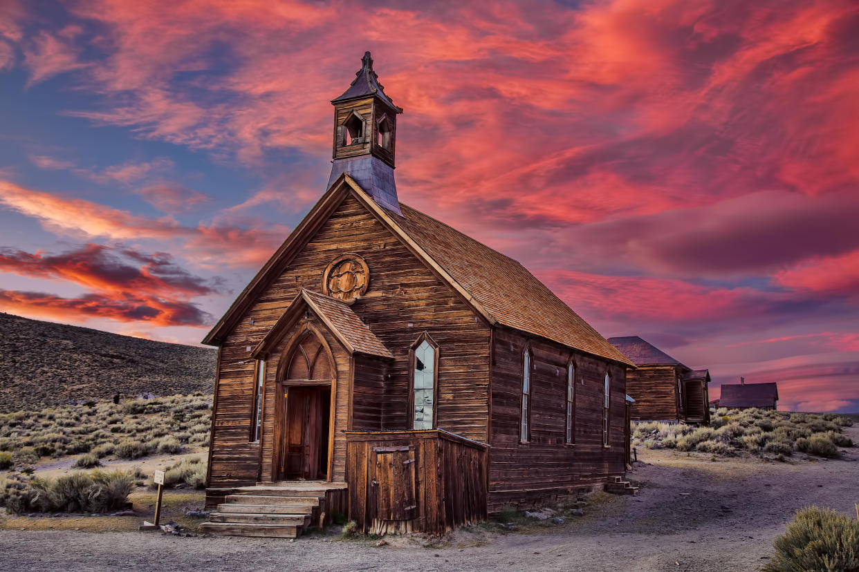 Take in an incredible sunset at the Ghost Town in XX. (Getty Images)