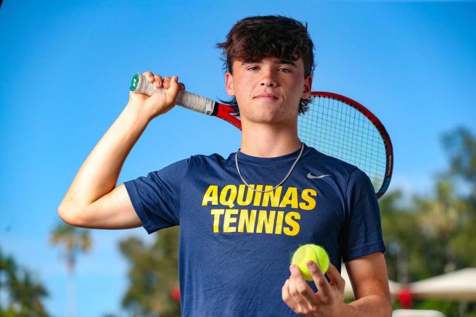 St. Thomas Aquinas’ Blake Edwards is the Miami Herald’s Boys’ Tennis Player of the Year for Broward County.