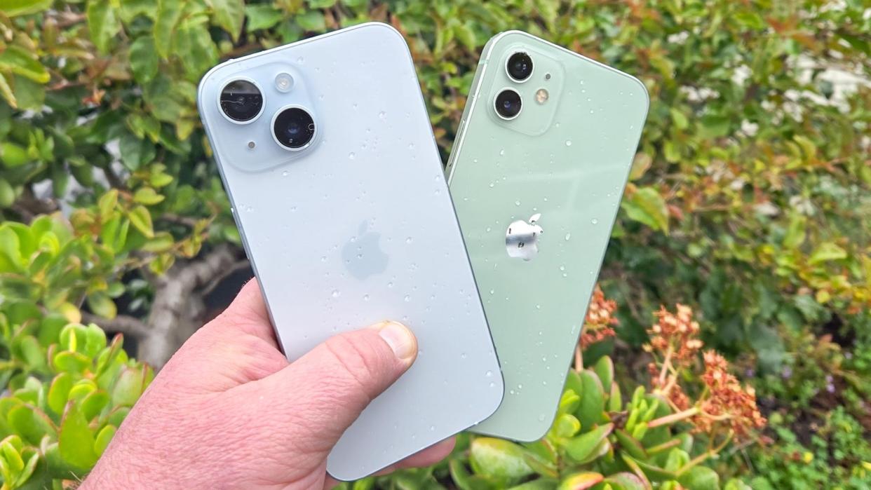  IPhone 15 and iPhone 12. 