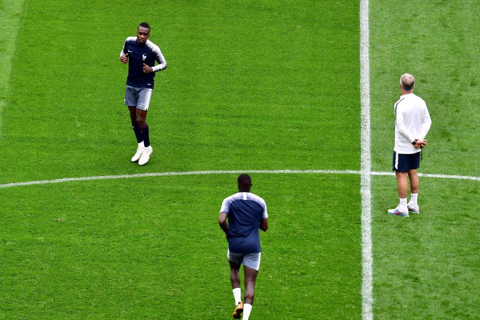 Deschamps lors du dernier entraînement