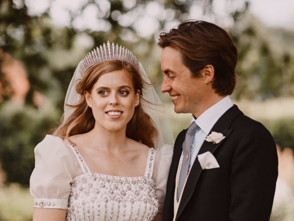 Princess Beatrice and Edoardo Mapelli Mozzi on their wedding day in 2020  (Royal Family)