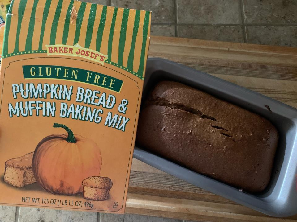 Trader Joe's gluten-free pumpkin bread and muffin baking mix