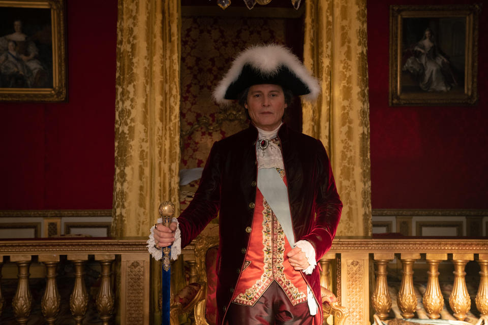 Johnny Depp as Louis XV in Jeanne du Barry 