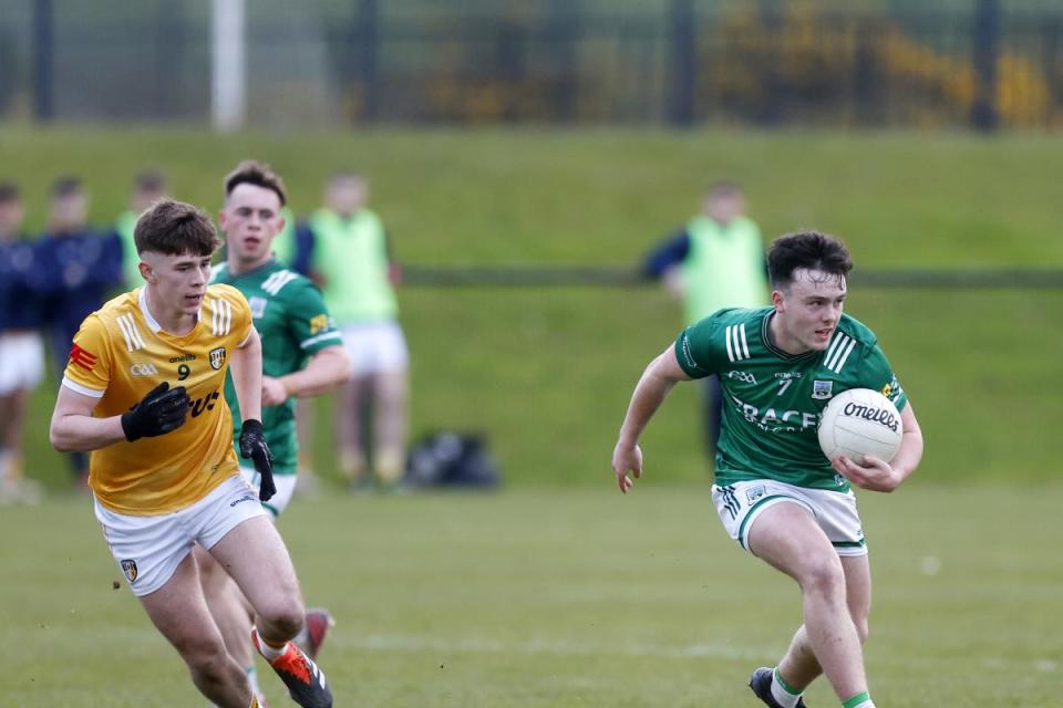 Fermanagh's Caolan Brennan in possession <i>(Image: John McIlwaine/Saffron Gael)</i>