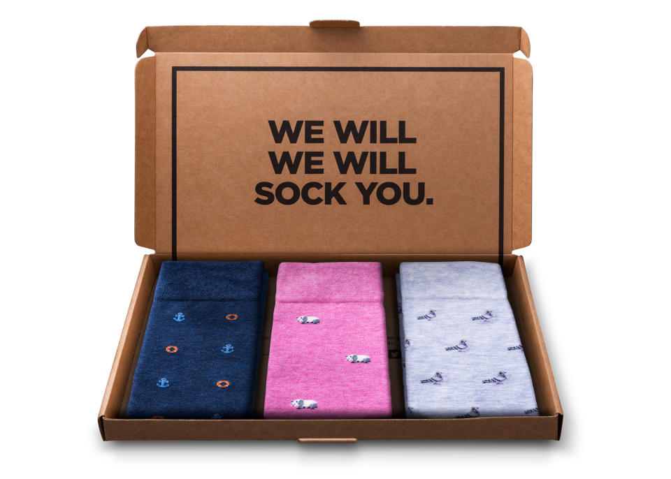 What could possibly be better than buying your dad socks for Father's Day? Erm, buying your dad a years-supply of socks of course! <a href="https://thelondonsockexchange.net/collections/subscriptions/products/the-subscription" rel="nofollow noopener" target="_blank" data-ylk="slk:Buy now" class="link "><em>Buy now</em></a><em>.</em>