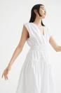 <p>Summer calls for white dresses. We love how breezy and comfortable this <span>H&amp;M Smocked-waist Dress</span> ($37, originally $50) is. It's made of cotton, so it's a great choice for scorching hot days.</p>