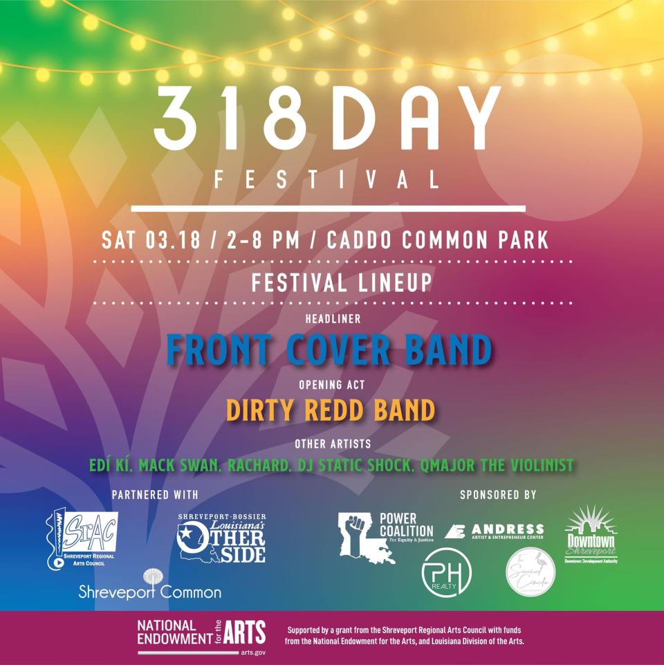 Come for  a day at the park with music from the Dirty Redd Band, Front Cover Band and other musicians.