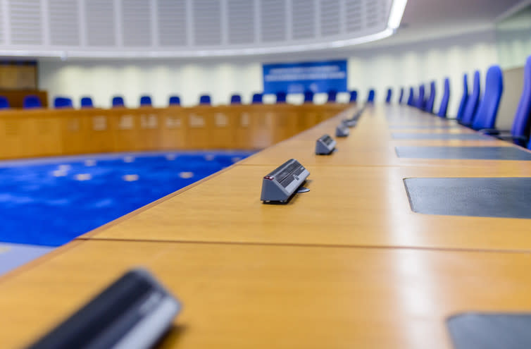 <span class="caption">Where the judges sit in Strasbourg.</span> <span class="attribution"><span class="source">Oleg Mikhaylov/www.shutterstock.com</span></span>