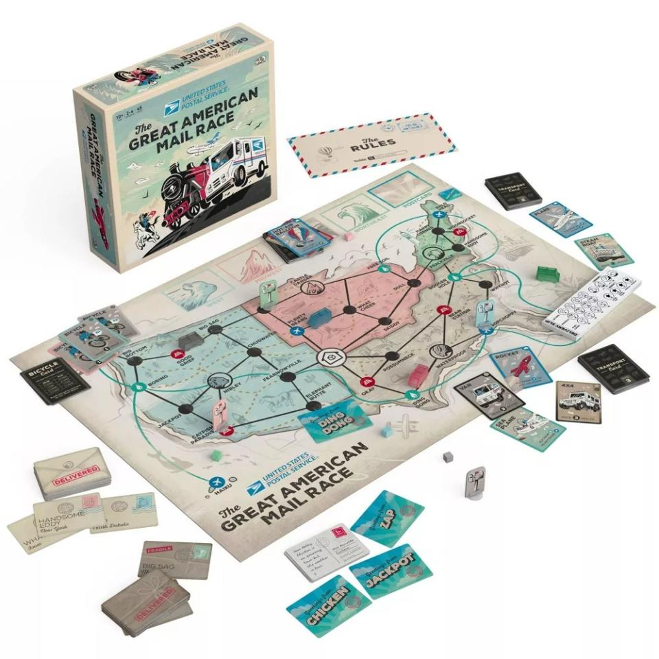 USPS The Great American Mail Race Board Game