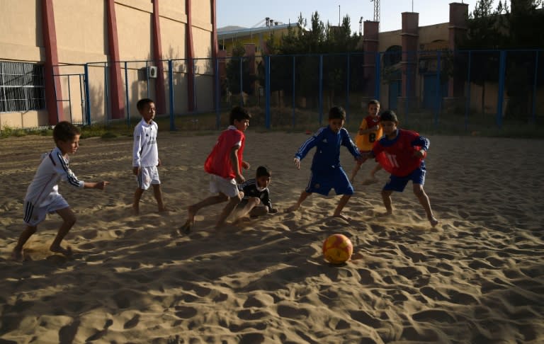 Kabul's Ghazi stadium was the scene of gruesome executions under Taliban rule, but today it is where Afghan youths, the majority of whom have never seen the sea, dream of representing their landlocked country at beach football