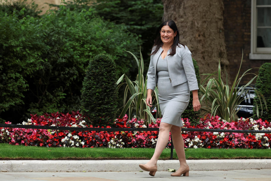 Lisa Nandy arrives at 10 Downing Street, following the results of the election, in London, Britain, July 5, 2024. REUTERS/Phil Noble