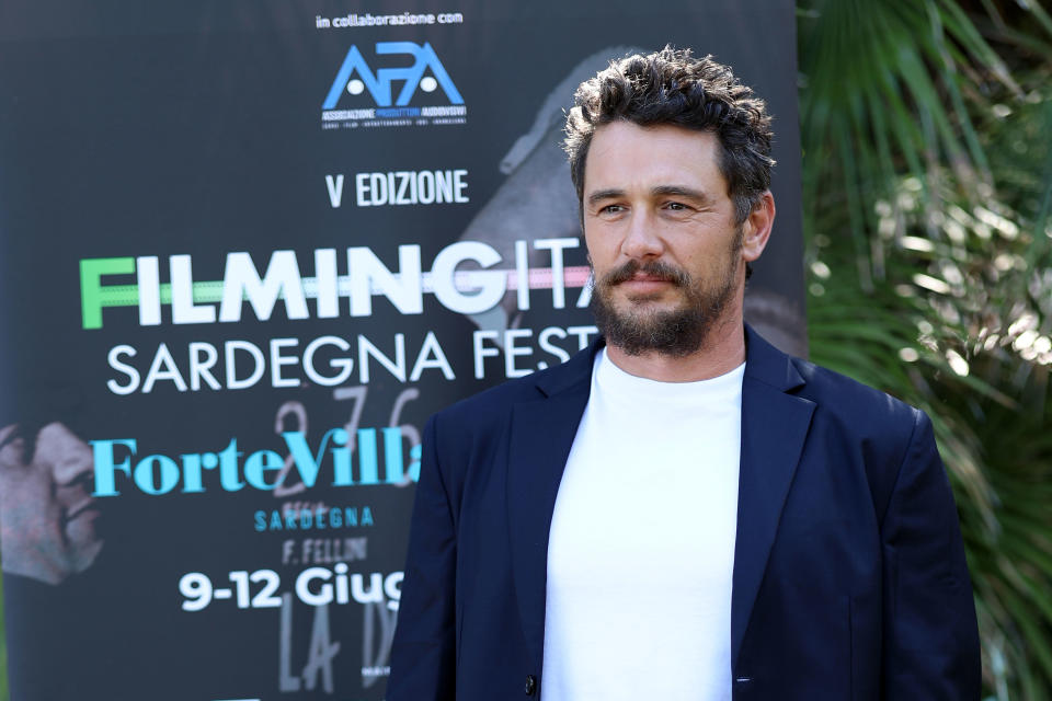 SANTA MARGHERITA DI PULA, ITALY - JUNE 11: James Franco attends the Filming Italy 2022 photocall on June 11, 2022 in Santa Margherita di Pula, Italy. (Photo by Daniele Venturelli/Daniele Venturelli / Getty Images)