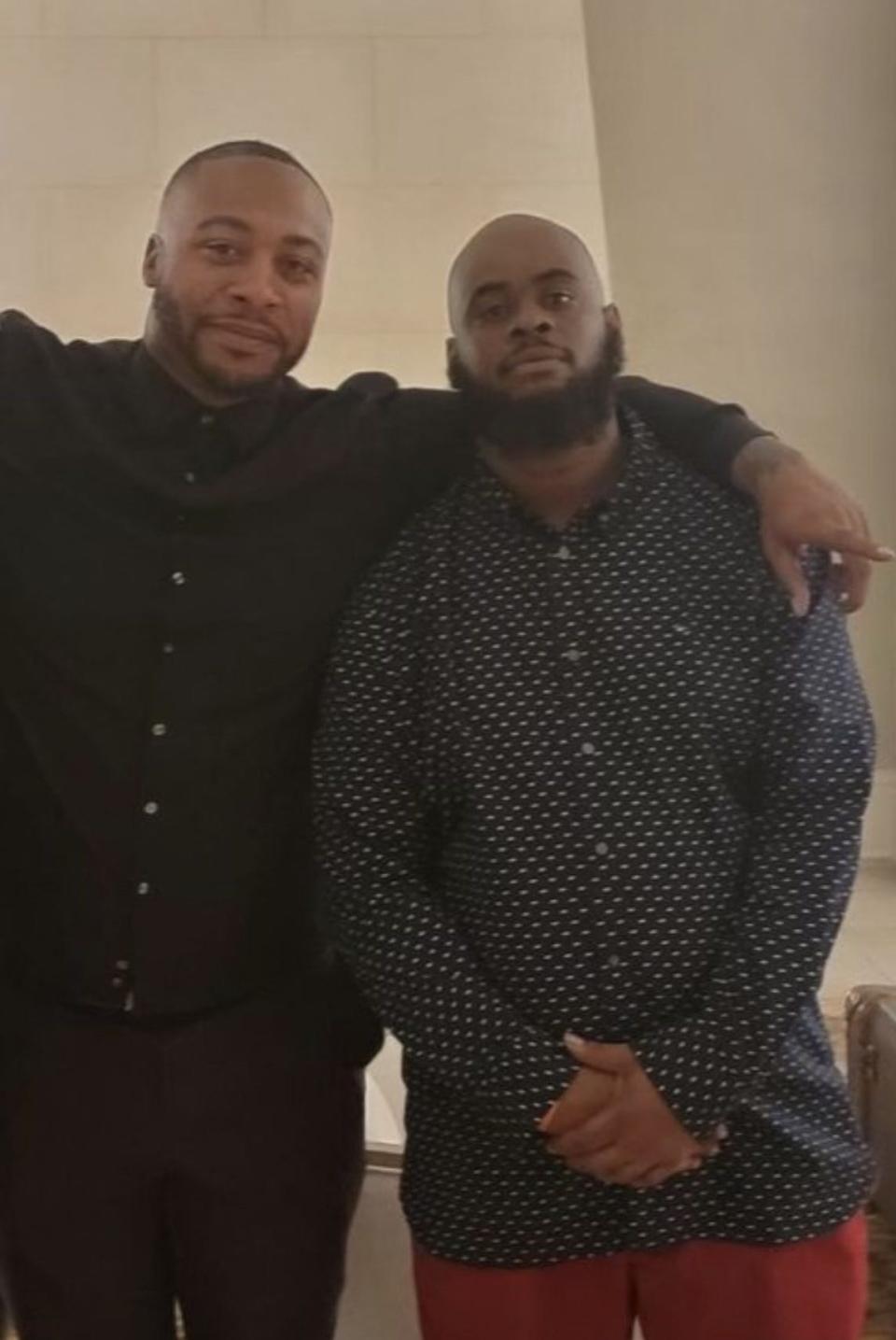 Russell Ellington IV (left) and Harold Nelson will be coaching together at Gadsden County High in Florida.