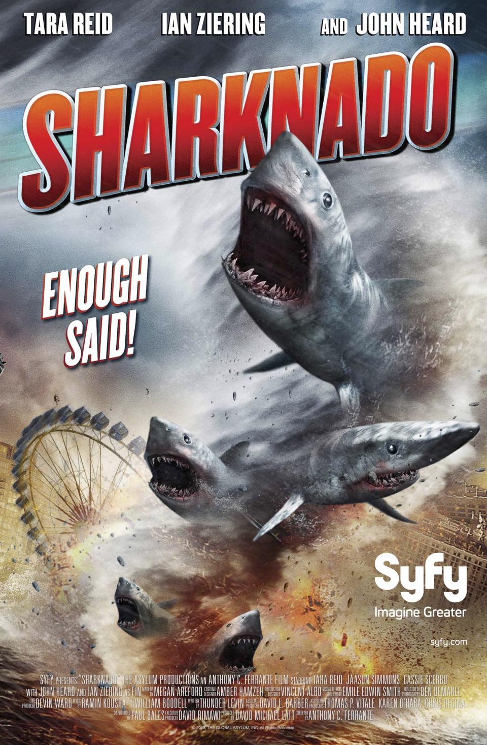 風飛鯊系列（Sharknado）（2013年）｜回顧6部著名鯊魚電影