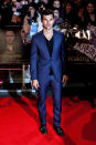 Taylor Lautner posing for pictures at the UK premiere of 'The Twilight Saga: Breaking Dawn - Part 2' in Leicester Square. <br><br><b>[Breaking Dawn - Part 2: <a href="http://uk.movies.yahoo.com/movie/the-twilight-saga-breaking-dawn-part-2/" data-ylk="slk:Everything you need to know;elm:context_link;itc:0;sec:content-canvas" class="link ">Everything you need to know</a>]</b>