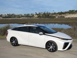 2016 Toyota Mirai hydrogen fuel-cell car, Newport Beach, CA, Nov 2014