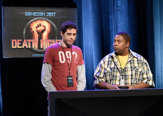 Will Heath/NBCU Photo Bank/NBCUniversal via Getty Pete Davidson and Kenan Thompson on SNL