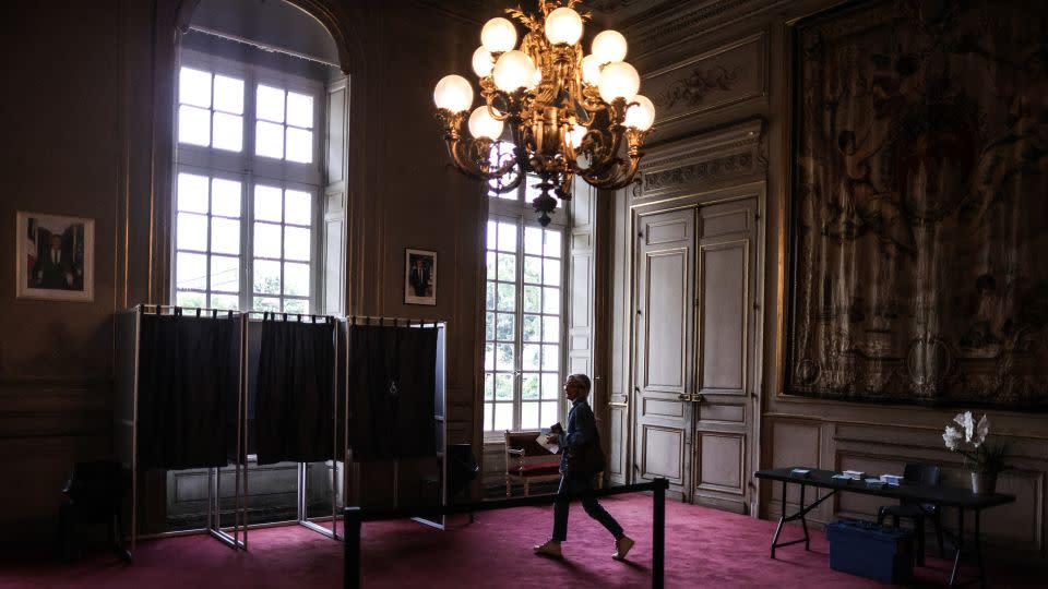 Many French voters are choosing between three candidates in the second round of the election. - Thibaud Moritz/AFP/Getty Images